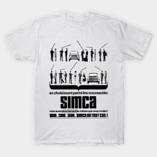 SIMCA RANGE - French ad T-Shirt